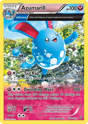 Pokemon TCG - XY - Primal Clash - Azumarill - 104/160 - Holofoil