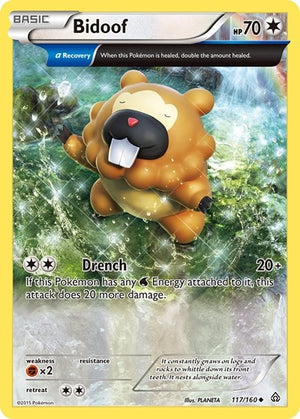 Pokemon TCG - XY - Primal Clash - Bidoof - 117/160
