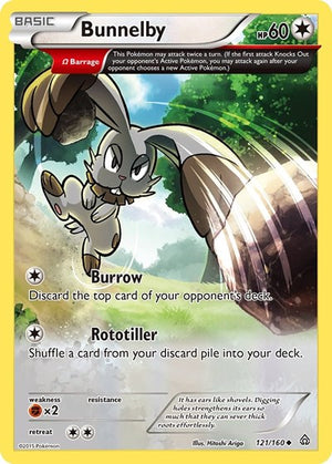 Pokemon TCG - XY - Primal Clash - Bunnelby - 121/160
