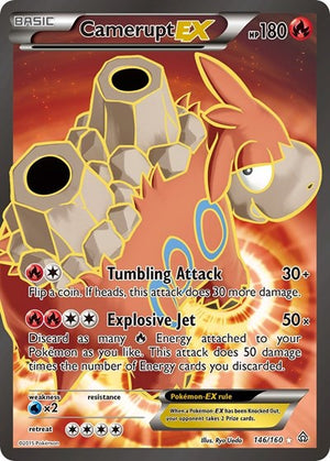 Pokemon TCG - XY - Primal Clash - Camerupt EX - 146/160 - Holofoil