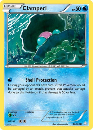 Pokemon TCG - XY - Primal Clash - Clamperl - 49/160