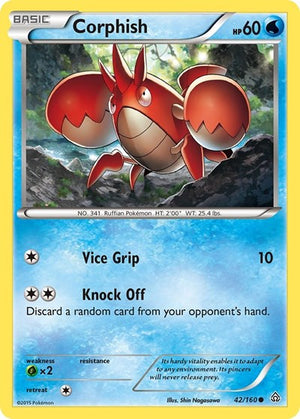 Pokemon TCG - XY - Primal Clash - Corphish - 42/160