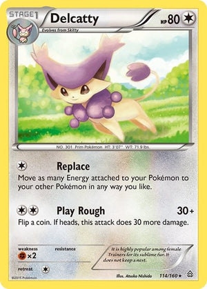 Pokemon TCG - XY - Primal Clash - Delcatty - 114/160