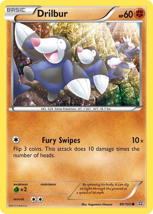 Pokemon TCG - XY - Primal Clash - Drilbur - 89/160