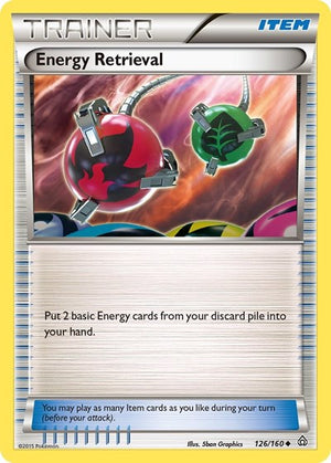 Pokemon TCG - XY - Primal Clash - Energy Retrieval - 126/160 - Reverse Holofoil