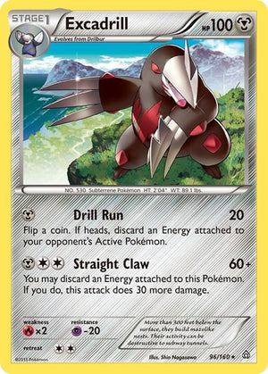 Pokemon TCG - XY - Primal Clash - Excadrill - 96/160 - Reverse Holofoil