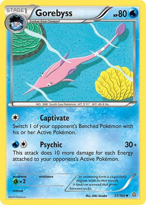 Pokemon TCG - XY - Primal Clash - Gorebyss - 51/160