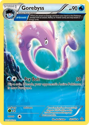 Pokemon TCG - XY - Primal Clash - Gorebyss - 52/160