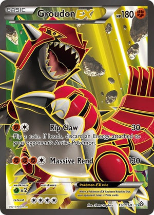 Pokemon TCG - XY - Primal Clash - Groudon EX - 150/160 - Holofoil