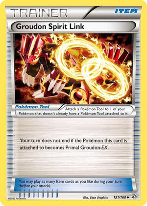 Pokemon TCG - XY - Primal Clash - Groudon Spirit Link - 131/160 - Reverse Holofoil