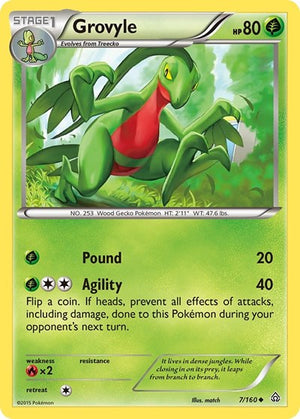 Pokemon TCG - XY - Primal Clash - Grovyle - 7/160