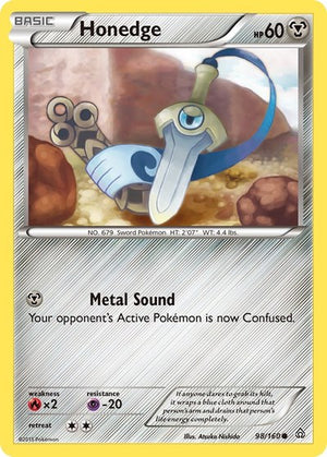 Pokemon TCG - XY - Primal Clash - Honedge - 98/160 - Reverse Holofoil