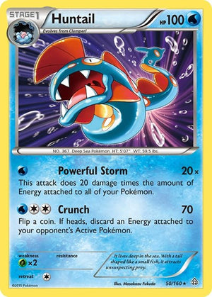 Pokemon TCG - XY - Primal Clash - Huntail - 50/160 - Reverse Holofoil