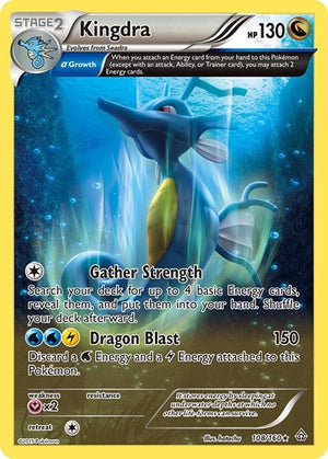 Pokemon TCG - XY - Primal Clash - Kingdra - 108/160 - Reverse Holofoil