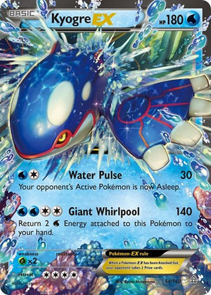 Pokemon TCG - XY - Primal Clash - Kyogre EX - 54/160 - Holofoil