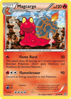 Pokemon TCG - XY - Primal Clash - Magcargo - 23/160 - Reverse Holofoil