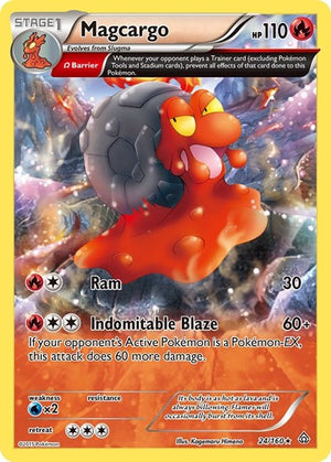 Pokemon TCG - XY - Primal Clash - Magcargo - 24/160