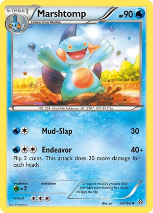 Pokemon TCG - XY - Primal Clash - Marshtomp - 34/160