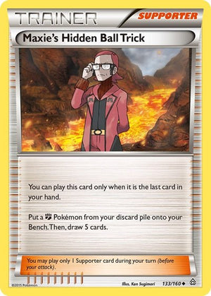 Pokemon TCG - XY - Primal Clash - Maxie's Hidden Ball Trick - 133/160 - Reverse Holofoil