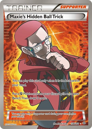 Pokemon TCG - XY - Primal Clash - Maxie's Hidden Ball Trick - 158/160 - Holofoil