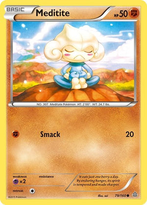 Pokemon TCG - XY - Primal Clash - Meditite - 79/160