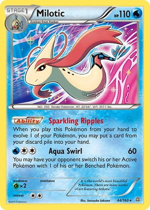 Pokemon TCG - XY - Primal Clash - Milotic - 44/160 - Reverse Holofoil
