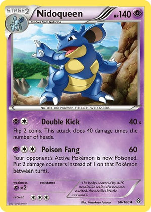 Pokemon TCG - XY - Primal Clash - Nidoqueen - 68/160