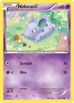Pokemon TCG - XY - Primal Clash - Nidoran - 66/160