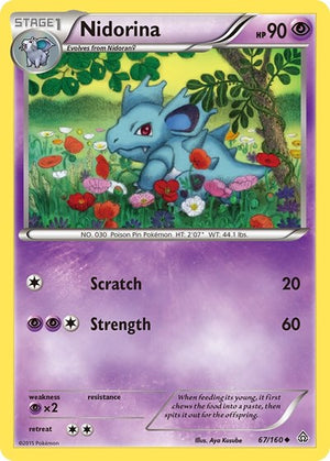 Pokemon TCG - XY - Primal Clash - Nidorina - 67/160