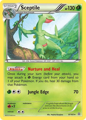 Pokemon TCG - XY - Primal Clash - Sceptile - 8/160