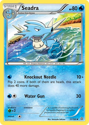 Pokemon TCG - XY - Primal Clash - Seadra - 31/160