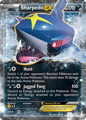 Pokemon TCG - XY - Primal Clash - Sharpedo EX - 91/160 - Holofoil