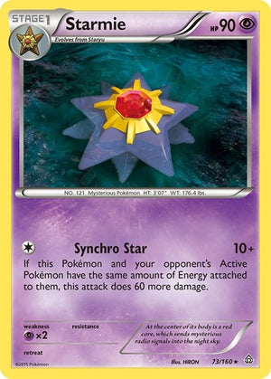 Pokemon TCG - XY - Primal Clash - Starmie - 73/160