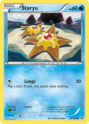 Pokemon TCG - XY - Primal Clash - Staryu - 32/160
