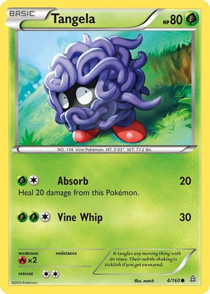 Pokemon TCG - XY - Primal Clash - Tangela - 4/160