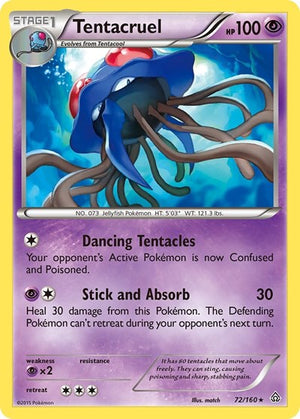 Pokemon TCG - XY - Primal Clash - Tentacruel - 72/160