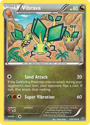 Pokemon TCG - XY - Primal Clash - Vibrava - 109/160