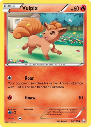 Pokemon TCG - XY - Primal Clash - Vulpix - 20/160