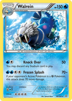 Pokemon TCG - XY - Primal Clash - Walrein - 48/160