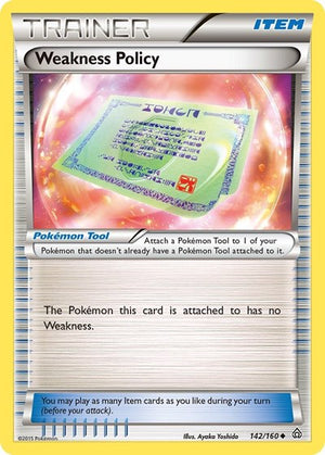 Pokemon TCG - XY - Primal Clash - Weakness Policy - 142/160