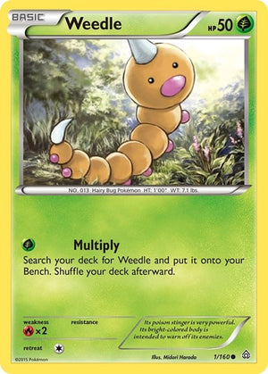 Pokemon TCG - XY - Primal Clash - Weedle - 1/160