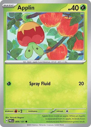 Pokemon TCG - SV: Prismatic Evolutions - Applin - 009/131