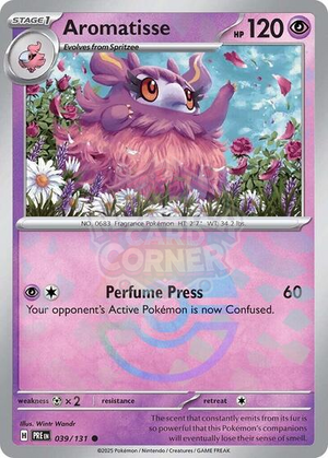Pokemon TCG - SV: Prismatic Evolutions - Aromatisse - 039/131 - Pokeball Holofoil