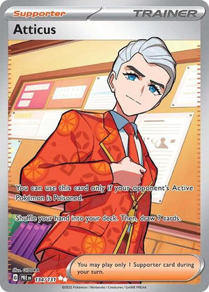 Pokemon TCG - SV: Prismatic Evolutions - Atticus - 134/131 - Holofoil