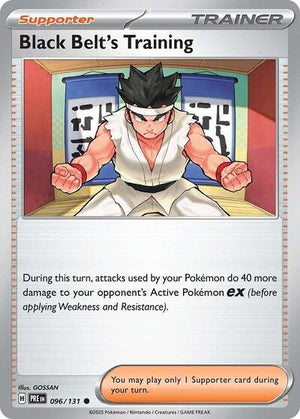 Pokemon TCG - SV: Prismatic Evolutions - Black Belt's Training - 096/131 - Reverse Holofoil