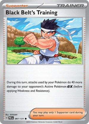Pokemon TCG - SV: Prismatic Evolutions - Black Belt's Training - 097/131