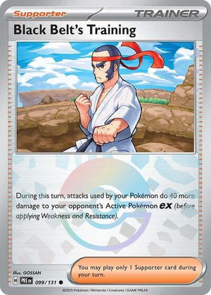 Pokemon TCG - SV: Prismatic Evolutions - Black Belt's Training - 099/131 - Pokeball Holofoil