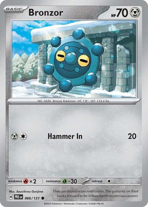 Pokemon TCG - SV: Prismatic Evolutions - Bronzor - 066/131