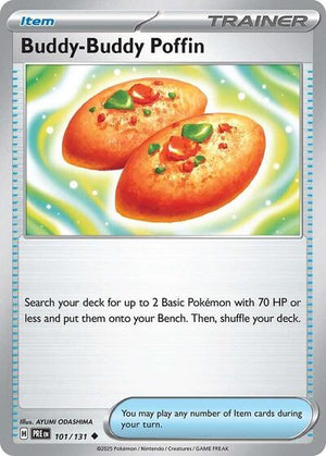 Pokemon TCG - SV: Prismatic Evolutions - Buddy-Buddy Poffin - 101/131 - Reverse Holofoil