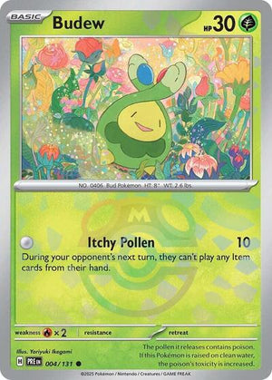 Pokemon TCG - SV: Prismatic Evolutions - Budew - 004/131 - Masterball Holofoil